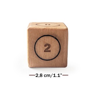 Shark Anatolia Ahşap Vido Zar Doubling Cube 28x28mm - 2