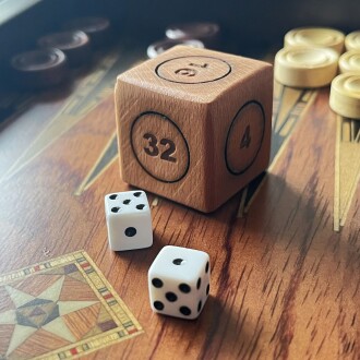 Shark Anatolia Ahşap Vido Zar Doubling Cube 28x28mm - 4