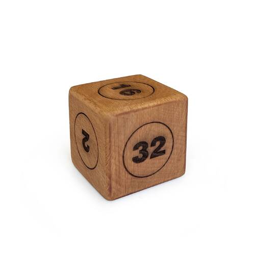 Shark Anatolia Ahşap Vido Zar Doubling Cube 45x45mm -- DEFOLU