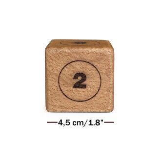 Shark Anatolia Ahşap Vido Zar Doubling Cube 45x45mm - 2