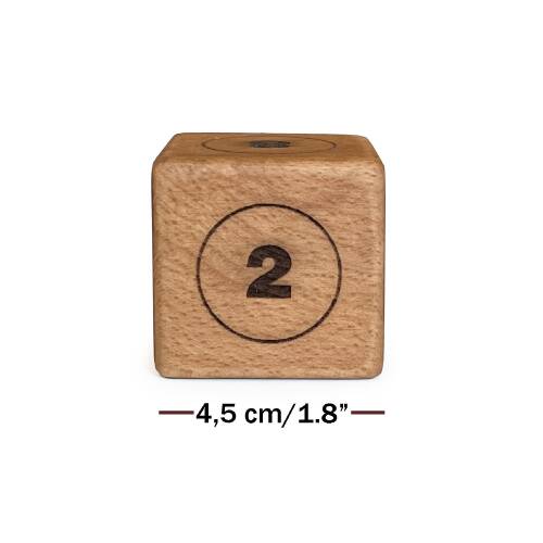 Shark Anatolia Ahşap Vido Zar Doubling Cube 45x45mm - 2