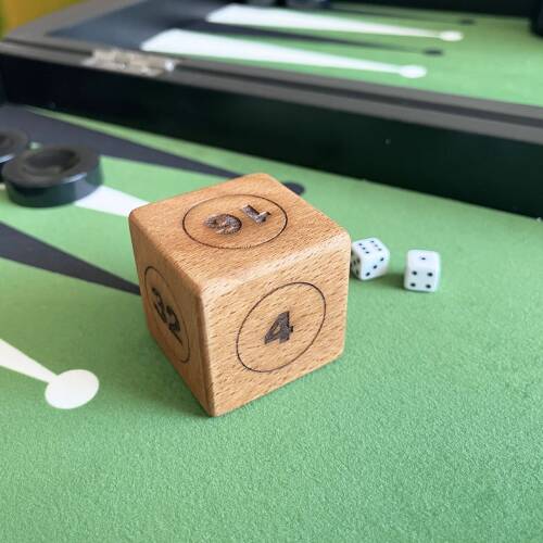 Shark Anatolia Ahşap Vido Zar Doubling Cube 45x45mm - 10