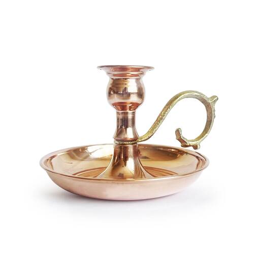 Shark Anatolia Alem Bakır Mumluk Şamdan - 3