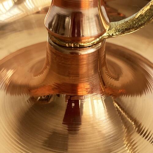 Shark Anatolia Alem Bakır Mumluk Şamdan - 9