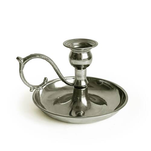 Shark Anatolia Alem Bakır Mumluk Şamdan Beyaz - 1