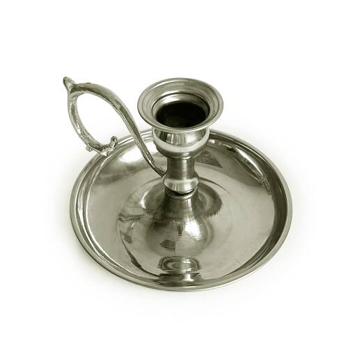 Shark Anatolia Alem Bakır Mumluk Şamdan Beyaz - 5