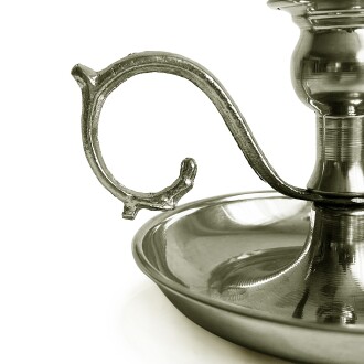 Shark Anatolia Alem Bakır Mumluk Şamdan Beyaz - 7