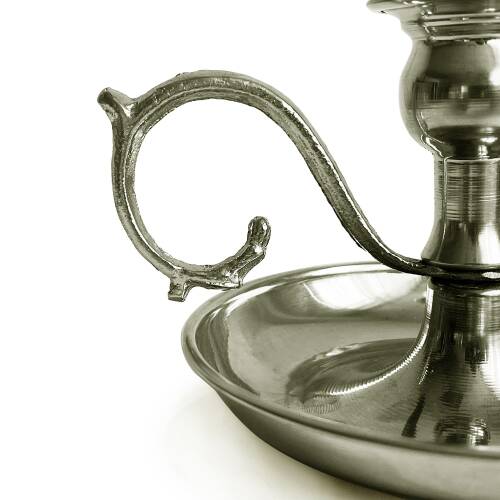 Shark Anatolia Alem Bakır Mumluk Şamdan Beyaz - 7