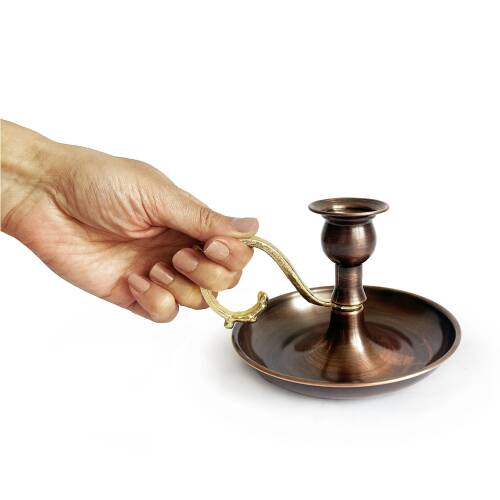 Shark Anatolia Alem Bakır Mumluk Şamdan Oksit - 2