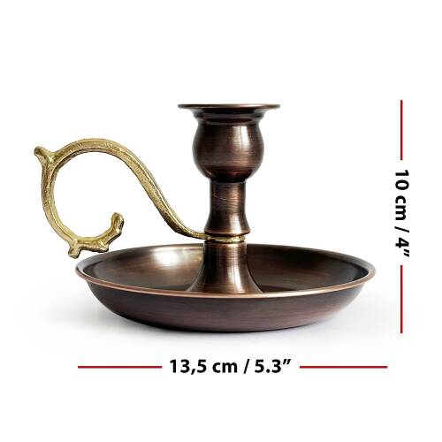 Shark Anatolia Alem Bakır Mumluk Şamdan Oksit - 4