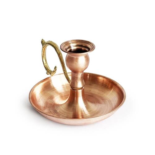 Shark Anatolia Alem Bakır Mumluk Şamdan Skoç - 6