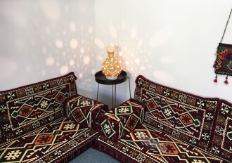 Shark Anatolia Anadolu Şark Köşesi İkili Sedir Takımı Bordo - 8