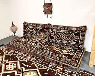 Shark Anatolia Anadolu Şark Köşesi İkili Sedir Takımı Kahve - 2