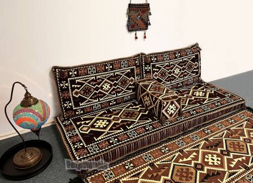 Shark Anatolia Anadolu Şark Köşesi İkili Sedir Takımı Kahve - 3