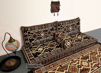 Shark Anatolia Anadolu Şark Köşesi İkili Sedir Takımı Kahve - 3