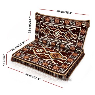 Shark Anatolia Anadolu Şark Köşesi Tekli Sedir Takımı Kahve - 3