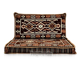 Shark Anatolia Anadolu Şark Köşesi Tekli Sedir Takımı Kahve - 4