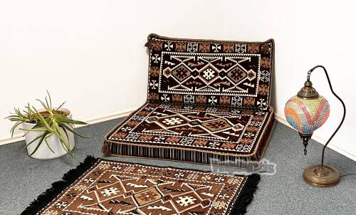 Shark Anatolia Anadolu Şark Köşesi Tekli Sedir Takımı Kahve - 10