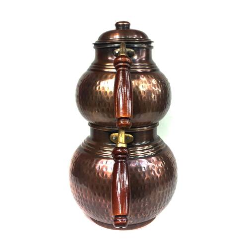 Shark Anatolia Antik Klasik El Dövmesi Bakır Çaydanlık No:3 - 5