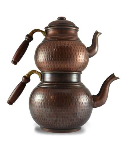 Classic Hand Hammered Copper Tea Kettle #3 - 1