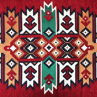 Shark Anatolia Apaçi Şark Köşesi İkili Sedir Takımı Kırmızı - 8