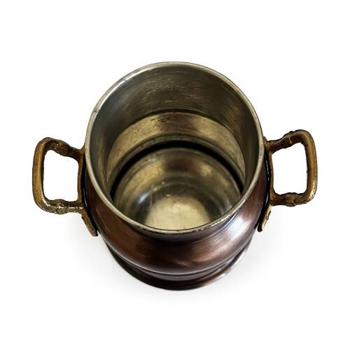 Shark Anatolia Armağan Bakır Vazo 18 cm Oksit - 7