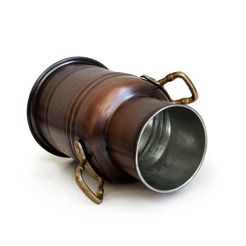 Shark Anatolia Armağan Bakır Vazo 18 cm Oksit - 8