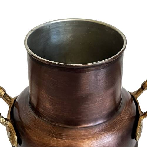 Shark Anatolia Armağan Bakır Vazo 18 cm Oksit - 10