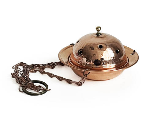 Shark Anatolia Bakır Askılı Tütsülük Cadı Kazanı - 4