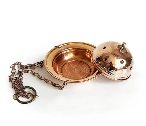 Shark Anatolia Bakır Askılı Tütsülük Cadı Kazanı - 5