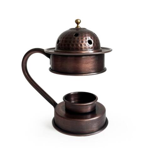 Shark Anatolia Bakır Buhurdanlık Ayaklı Tütsülük Aromaterapi Oksit - 1