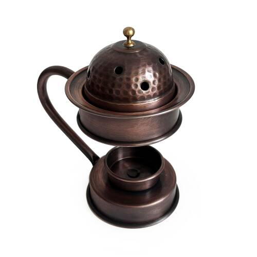 Shark Anatolia Bakır Buhurdanlık Ayaklı Tütsülük Aromaterapi Oksit - 3