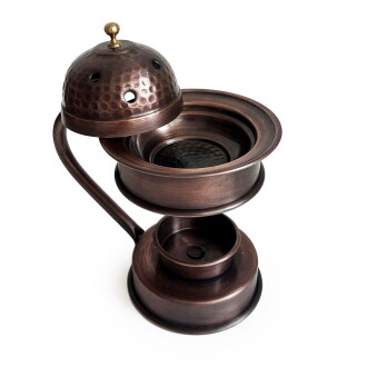 Shark Anatolia Bakır Buhurdanlık Ayaklı Tütsülük Aromaterapi Oksit - 5