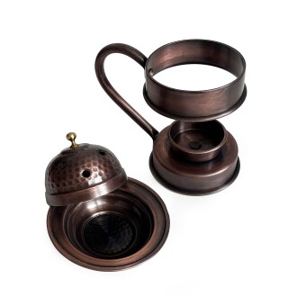 Shark Anatolia Bakır Buhurdanlık Ayaklı Tütsülük Aromaterapi Oksit - 7