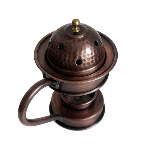 Shark Anatolia Bakır Buhurdanlık Ayaklı Tütsülük Aromaterapi Oksit - 8