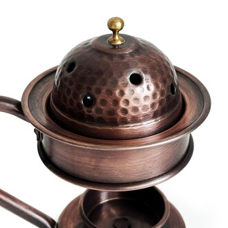 Shark Anatolia Bakır Buhurdanlık Ayaklı Tütsülük Aromaterapi Oksit - 9