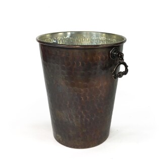 Shark Anatolia Adalı Bakır Buz Kovası Antik 15cm - 4