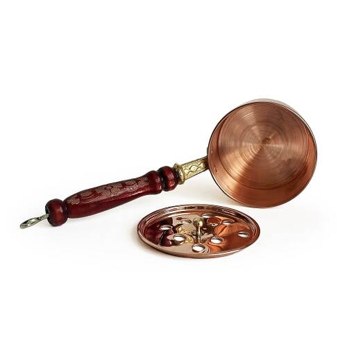 Shark Anatolia Bakır Klasik Gezdirme Saplı Tütsülük - 7