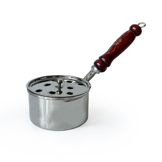 Shark Anatolia Authentic Classical Incense Burner With Handle White Copper