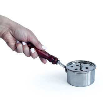 Shark Anatolia Bakır Klasik Gezdirme Saplı Tütsülük Nikel Kaplama - 2