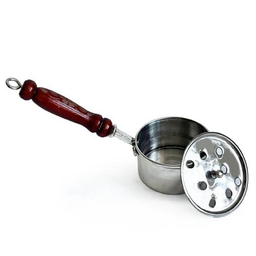 Shark Anatolia Bakır Klasik Gezdirme Saplı Tütsülük Nikel Kaplama - 5