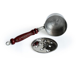 Shark Anatolia Bakır Klasik Gezdirme Saplı Tütsülük Nikel Kaplama - 7