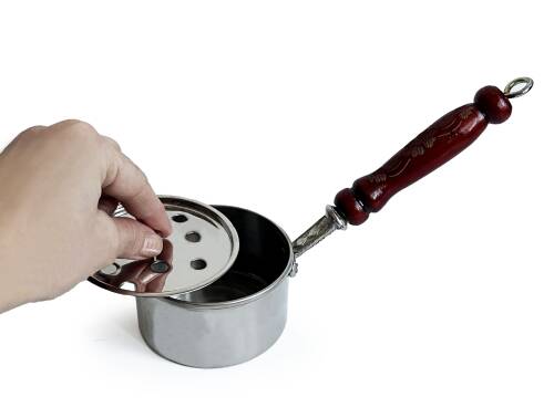 Shark Anatolia Bakır Klasik Gezdirme Saplı Tütsülük Nikel Kaplama - 10