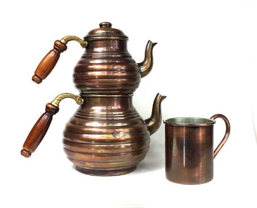 Shark Anatolia Bakır Kupa Bardak Mug - 8