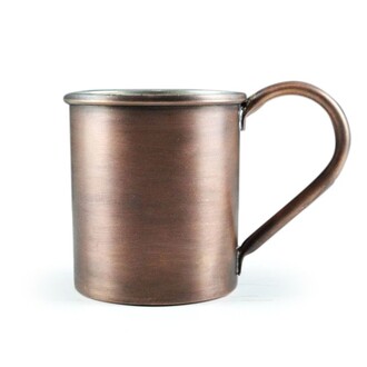 Turkish Copper Glass Cylinder Mug