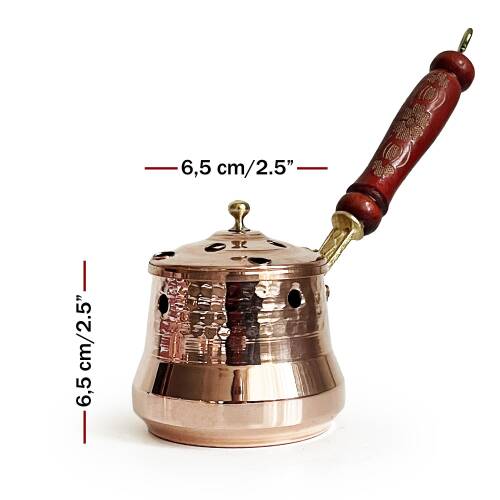 Shark Anatolia Bakır Otantik Gezdirme Saplı Tütsülük - 4