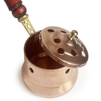 Shark Anatolia Bakır Otantik Gezdirme Saplı Tütsülük - 6