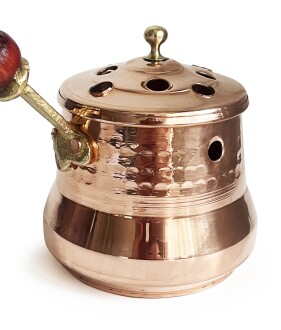 Shark Anatolia Bakır Otantik Gezdirme Saplı Tütsülük - 10