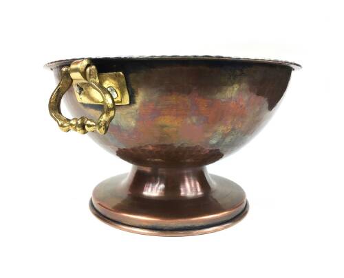 Shark Anatolia Bakır Punch Şerbet Kasesi Antik Oksit 27cm - 5