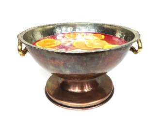 Shark Anatolia Bakır Punch Şerbet Kasesi Antik Oksit 27cm - 7